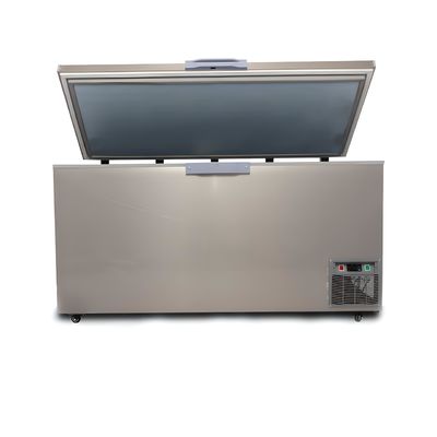 Display Island Chest Freezer , Supermarket Refrigerated Sliding Chest Freezer Cabinet